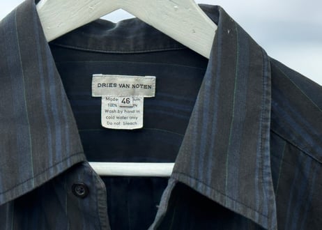 driesvannoten "初期" stripe shirt