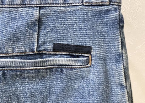 prada denim shorts