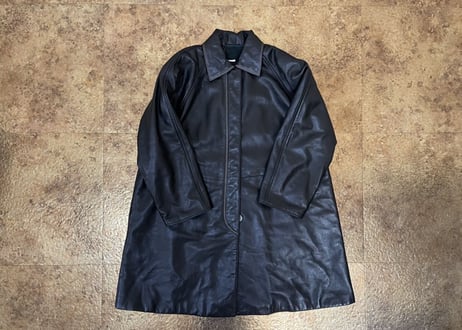 90's loewe leather coat