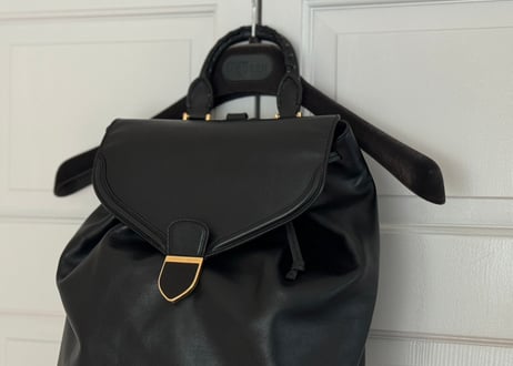 alexander mcqueen leather bag pack
