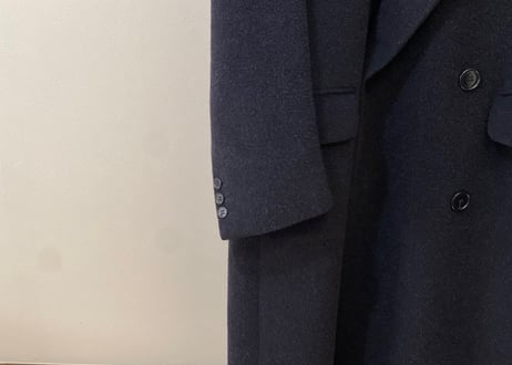 giorgio armani alpaca double chesterfield coat dead stock