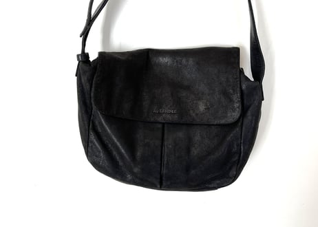 jilsander leather bag black