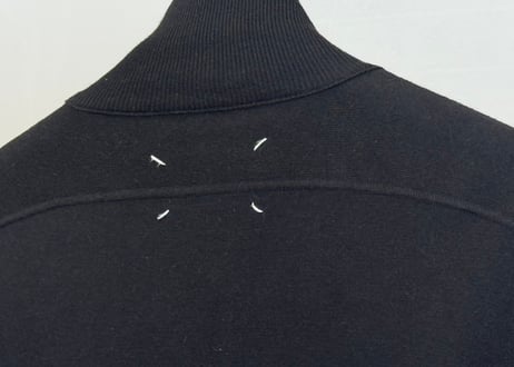 maison margiela "cashmere" drives knit black