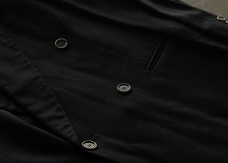 giorgio armani stripe double set up suit
