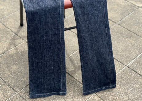armani collezioni boots cut denim pants