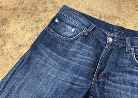 prada denim pants