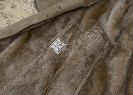80s loewe muton leather coat dead stock