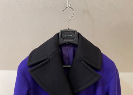jilsander navy purple belted coat dead stock