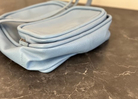 jilsander blue leather bag