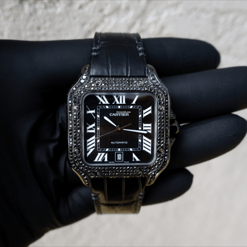 cartier santos black diamond watch | Awesome TOKYO