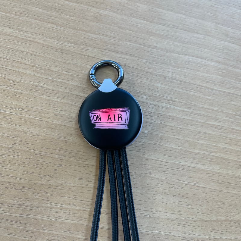 Hanaoka 7色に光る!ナンデモ充電くん」キーホルダー型 充電ケーブル