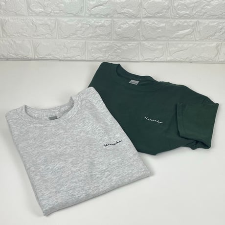 Hanaoka-ロゴ　ユースＴシャツ【フォレストグリーン】