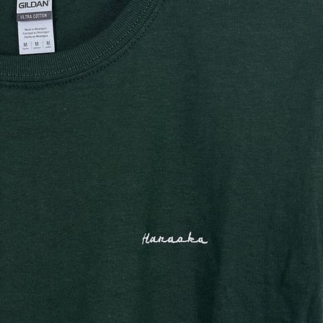 Hanaoka-ロゴ　ユースＴシャツ【フォレストグリーン】