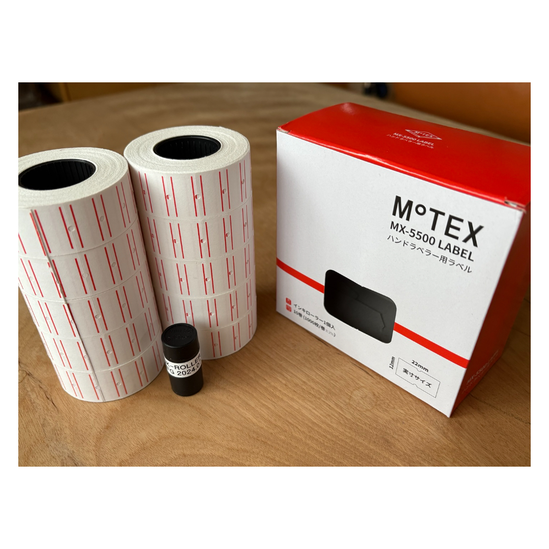 ラベル】ハンドラベラー用 ラベル （MX5500シリーズ対応） | MOTEX JAPAN