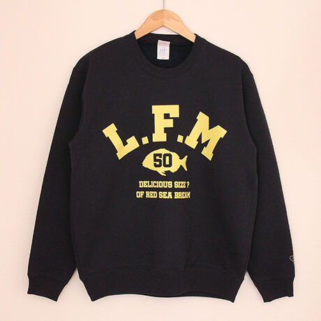 "L.F.M"Red sea bream裏起毛クルーネックスウェット