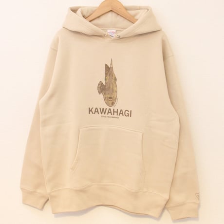 【再販】"カワハギ"裏起毛スウェットPOパーカー