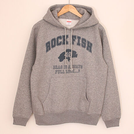 "ROCK FISH"裏起毛スウェットPOパーカー