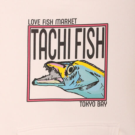【再販】"TACHI FISH"裏起毛スウェットPOパーカー