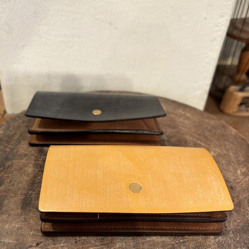 forme : flp-19 Card case/ Bridle leather /black