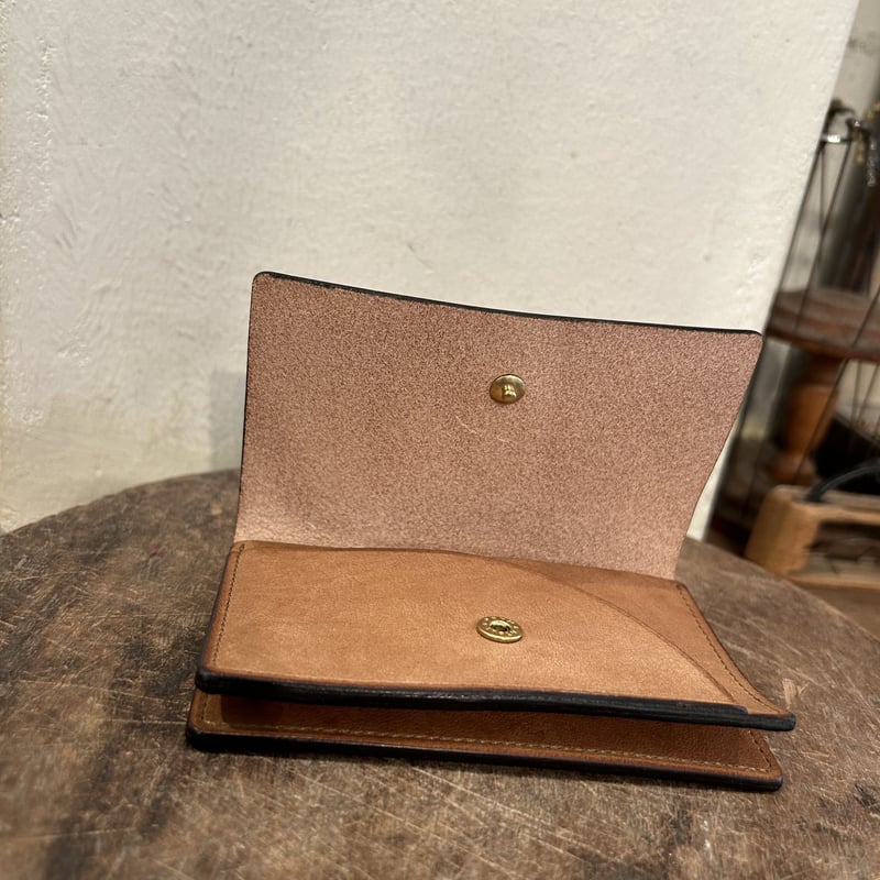 forme : flp-19 Card case/ Bridle leather /black