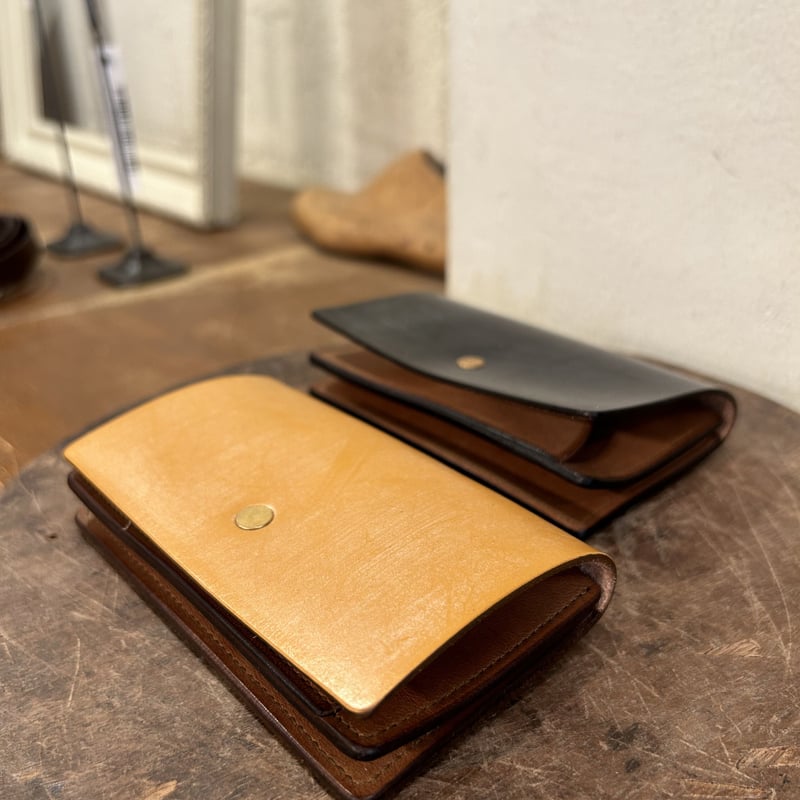 forme : flp-19 Card case/ Bridle leather /black