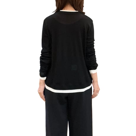 再入荷　レイヤード風ニット