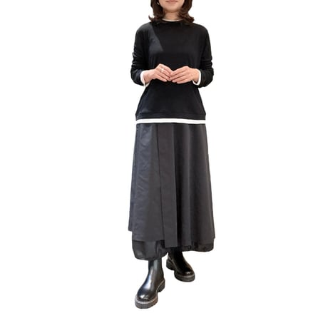再入荷　レイヤード風ニット