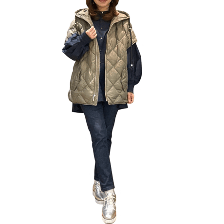 再入荷　半袖ダウンジャケット