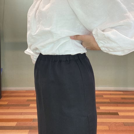 リネン　スカート