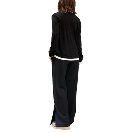 再入荷　レイヤード風ニット