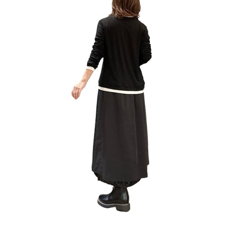 再入荷　レイヤード風ニット