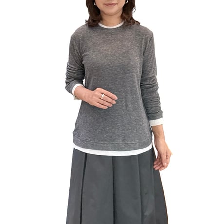 再入荷　レイヤード風 ニット