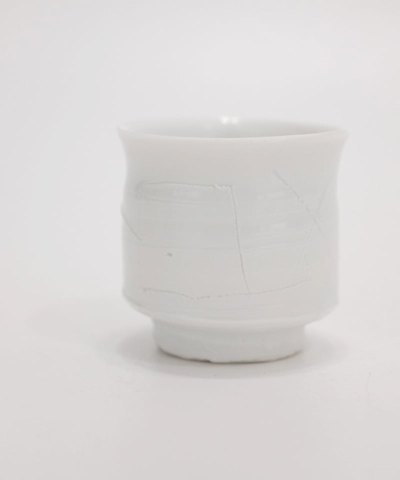 鯉江良二 白磁ぐい呑 共箱 | LAPIN ART ONLINE