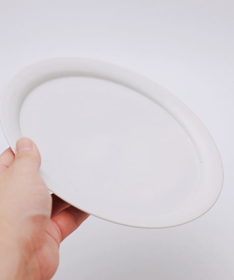 岡晋吾 白瓷八寸皿