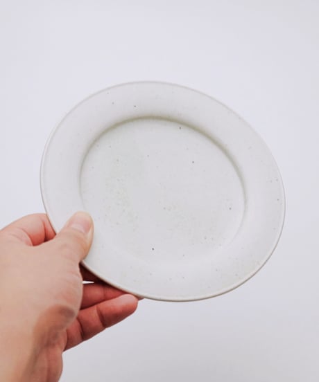 岡晋吾 白瓷六寸兜皿