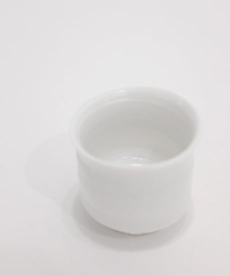 鯉江良二 白磁ぐい呑 共箱