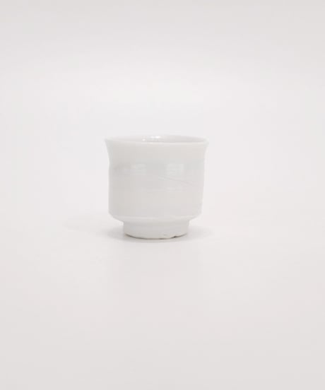鯉江良二 白磁ぐい呑 共箱