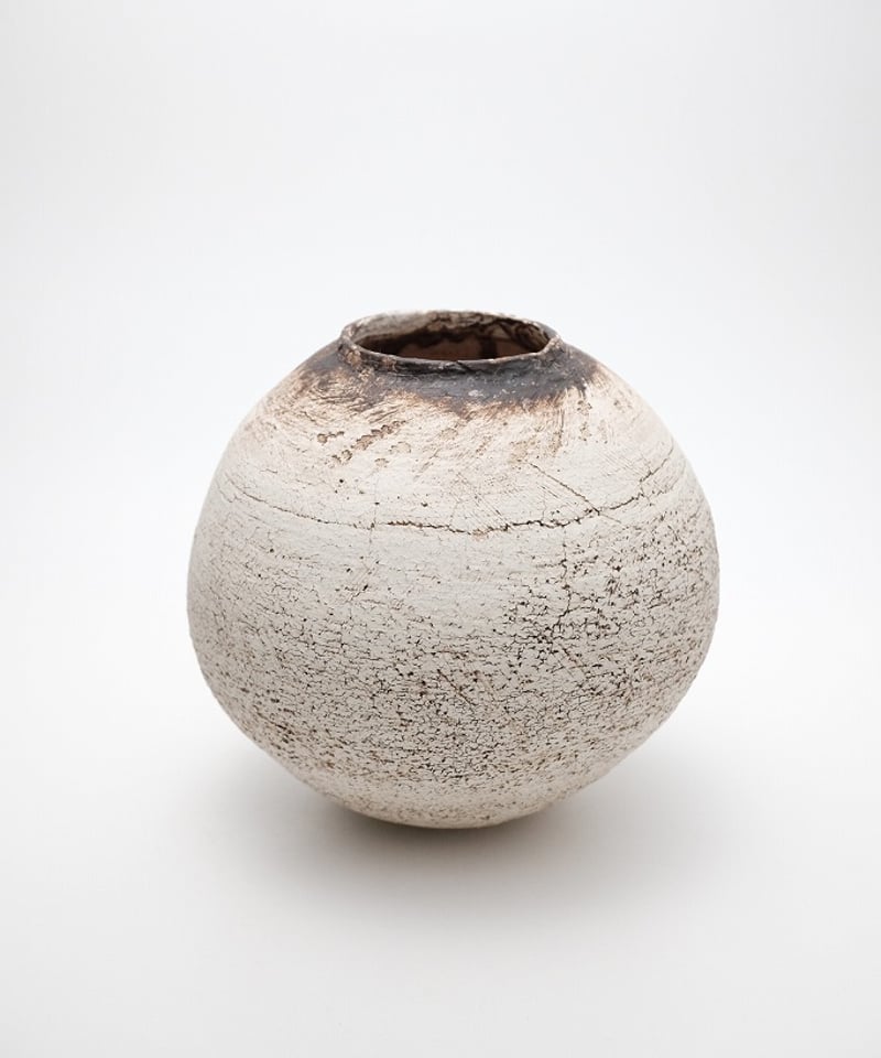 SAKI black top moon jar | LAPIN ART ONLINE