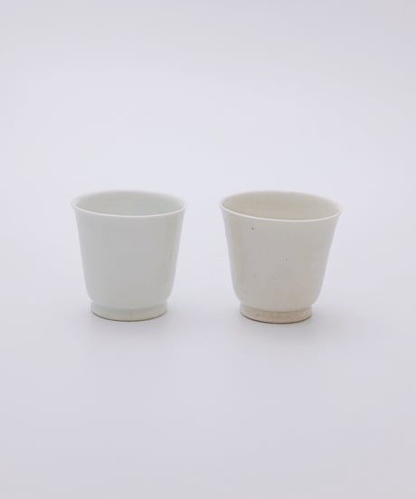 岡晋吾 白瓷猪口 M