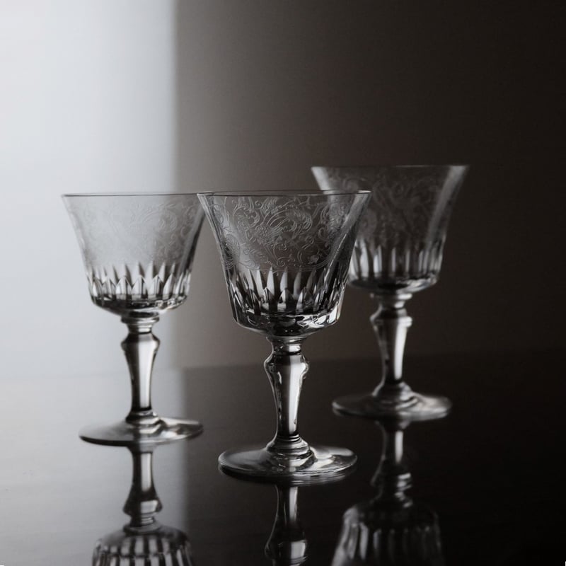 バカラグラスパルメペアワイングラスオールドヴィンテージ