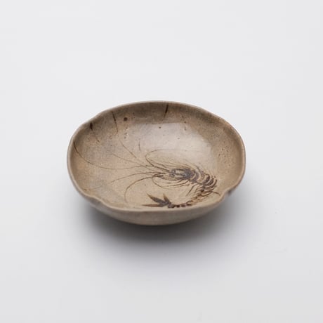 茶道具 唐津 絵粉引 水指 中里重利 共箱 替塗蓋付 陶芸