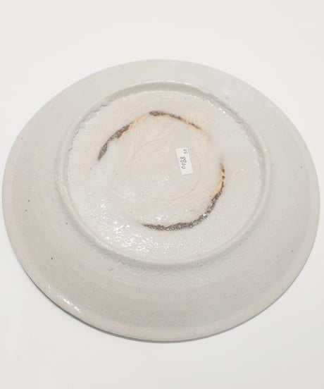 安洞雅彦 無地志野七寸皿 28