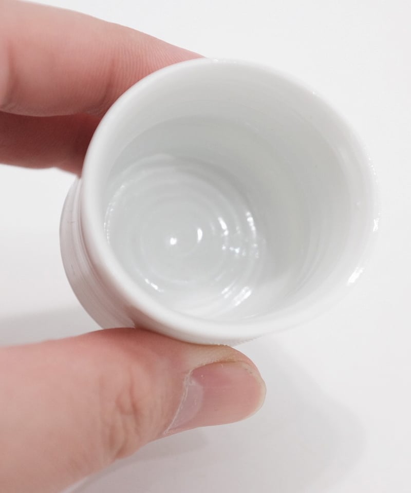 鯉江良二 白磁ぐい呑 共箱 | LAPIN ART ONLINE