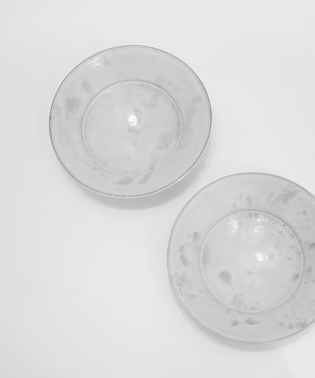 奥村博美　白釉　注器　高18.5㎝　共箱・布　未使用 霍州窑白釉盖盒二件