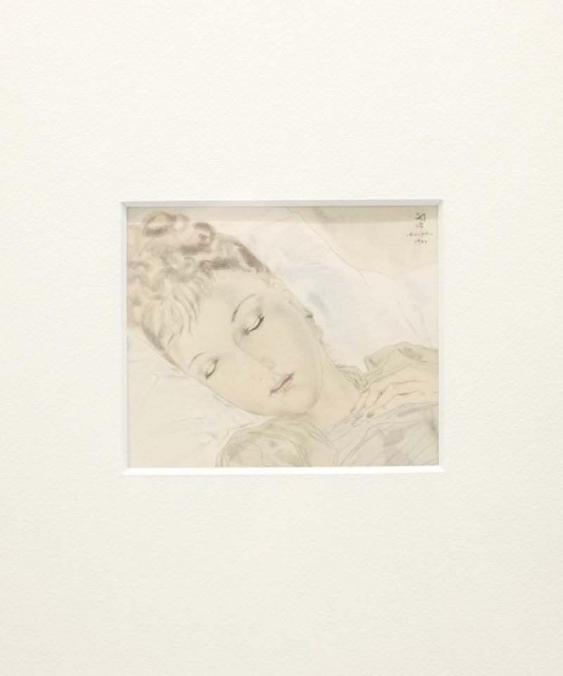 藤田嗣治、【Nature morte a l'encrier】、新品額装 藤田嗣治 《面影との戦い Combat avec l'image》 | LAPIN ART O