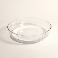 乳白ガラス鉢　L