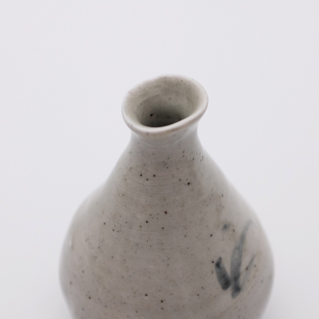 岡晋吾盃白磁染めつけ酒器