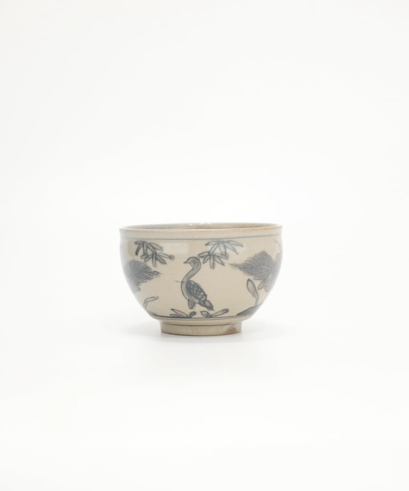 犬山焼 花鳥紋茶碗 明治大正頃 | LAPIN ART ONLINE