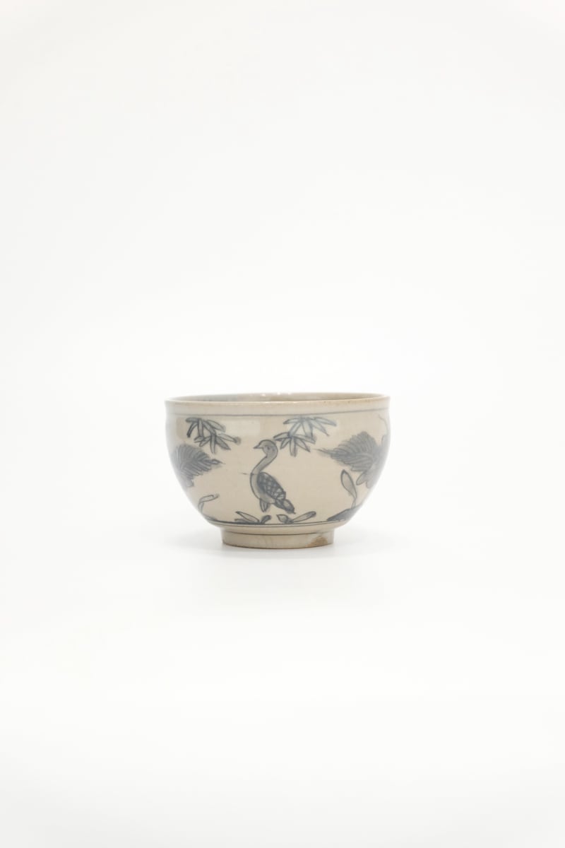 犬山焼 花鳥紋茶碗 明治大正頃 | LAPIN ART ONLINE