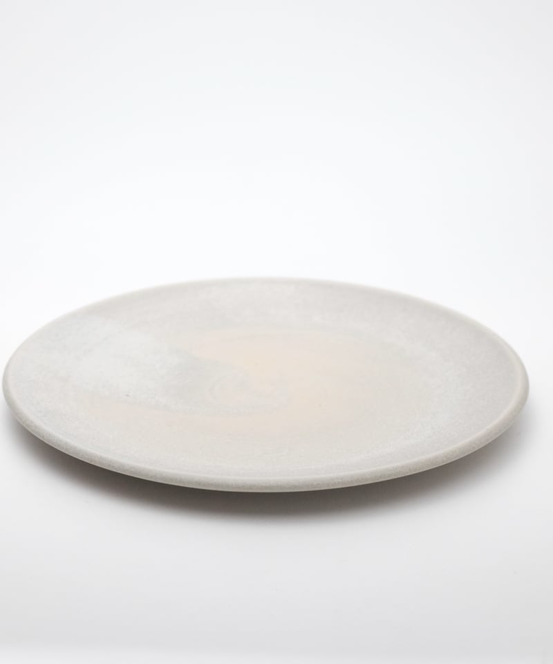 ホワイトリブデザイン陶器皿 Shoshi Watanabe フラットプレート L 7 | LAPIN ART ONLINE